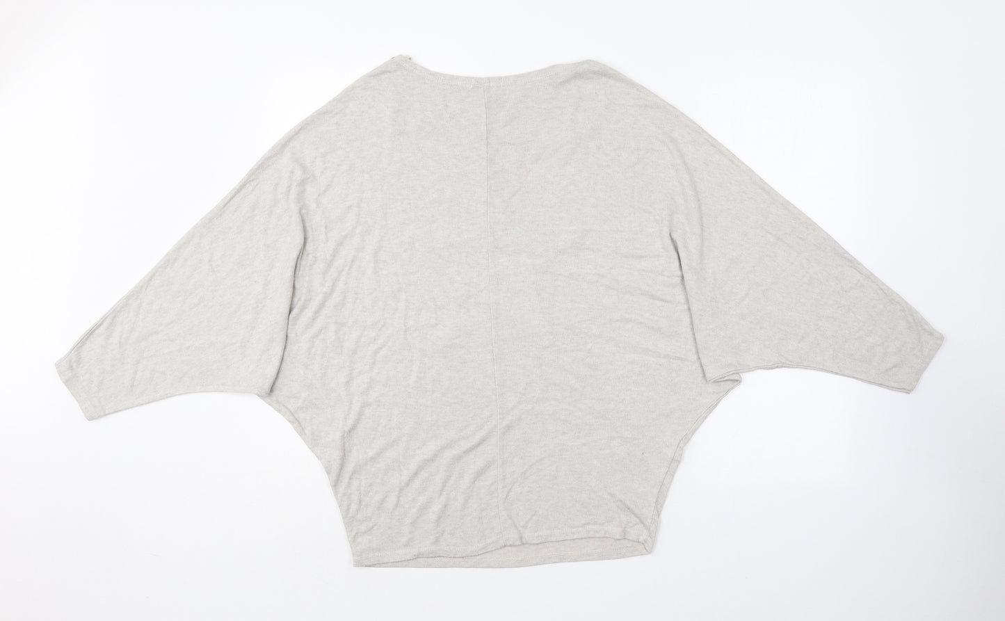 Quiz Womens Grey  Acrylic Basic T-Shirt Size 10 Round Neck
