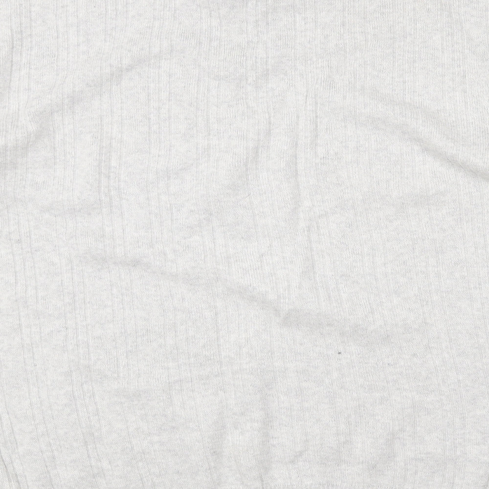 NEXT Womens Grey Crew Neck  Cotton Pullover Jumper Size L