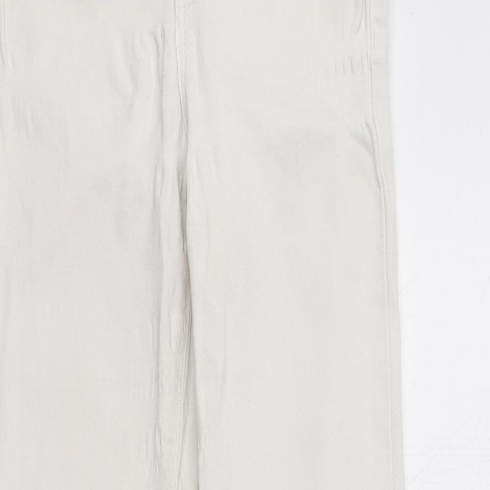 River Island Womens White  Cotton Skinny Jeans Size 6 L28 in Regular