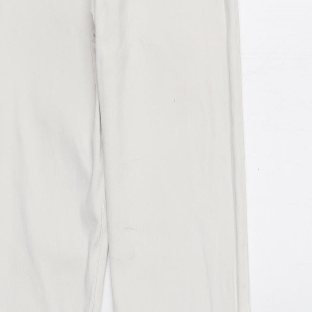 River Island Womens White  Cotton Skinny Jeans Size 6 L28 in Regular