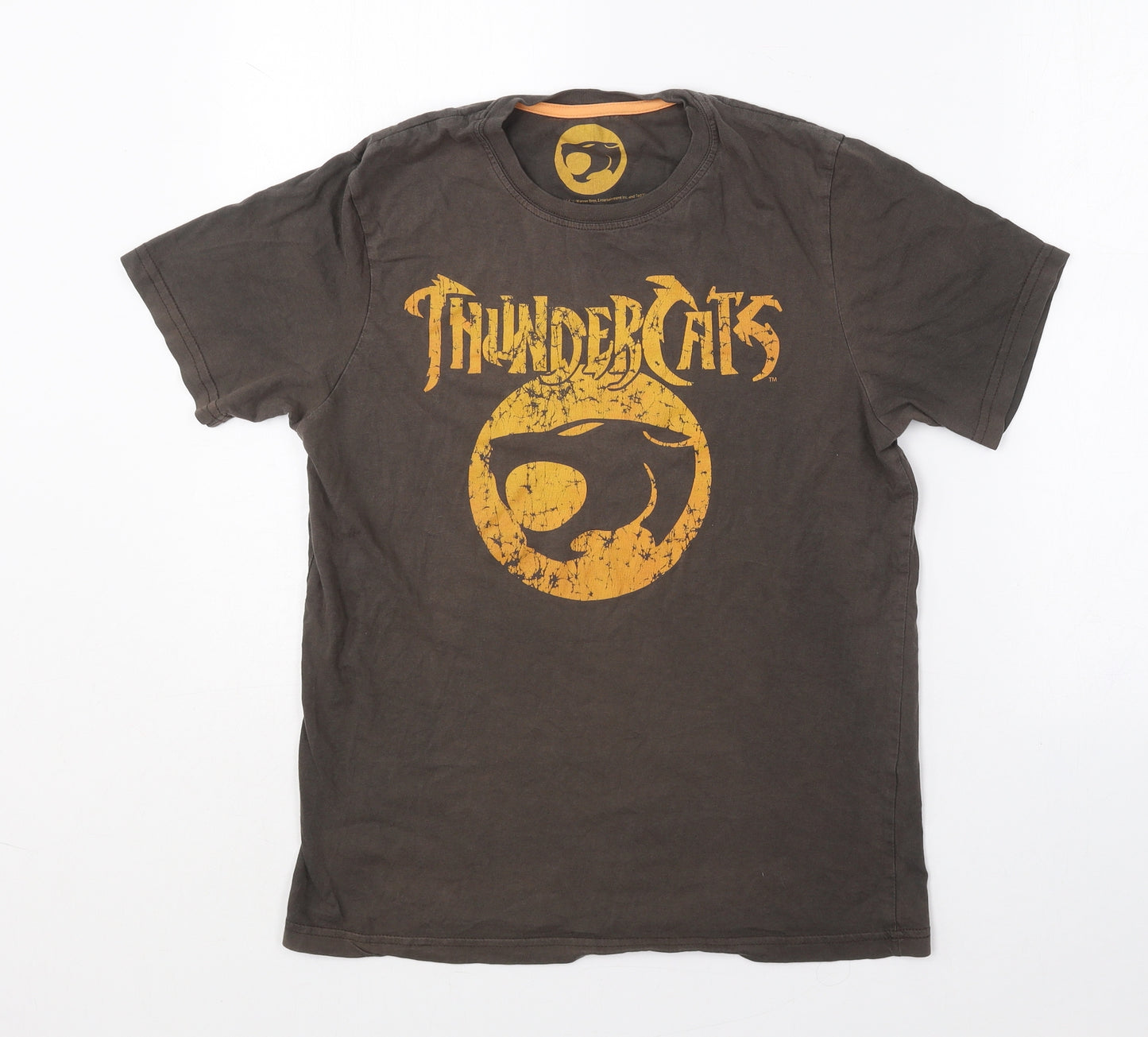 Debenhams Mens Brown  Cotton  T-Shirt Size M Round Neck  - Thundercats