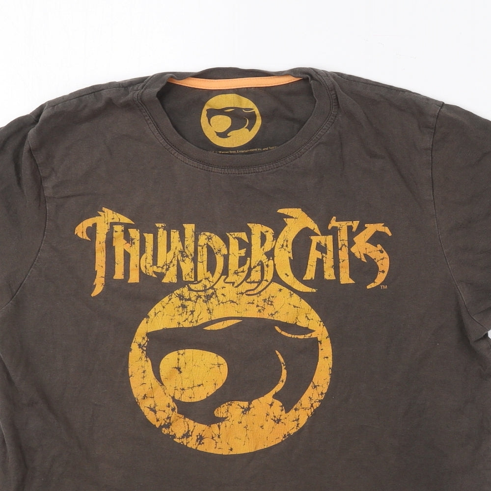 Debenhams Mens Brown  Cotton  T-Shirt Size M Round Neck  - Thundercats