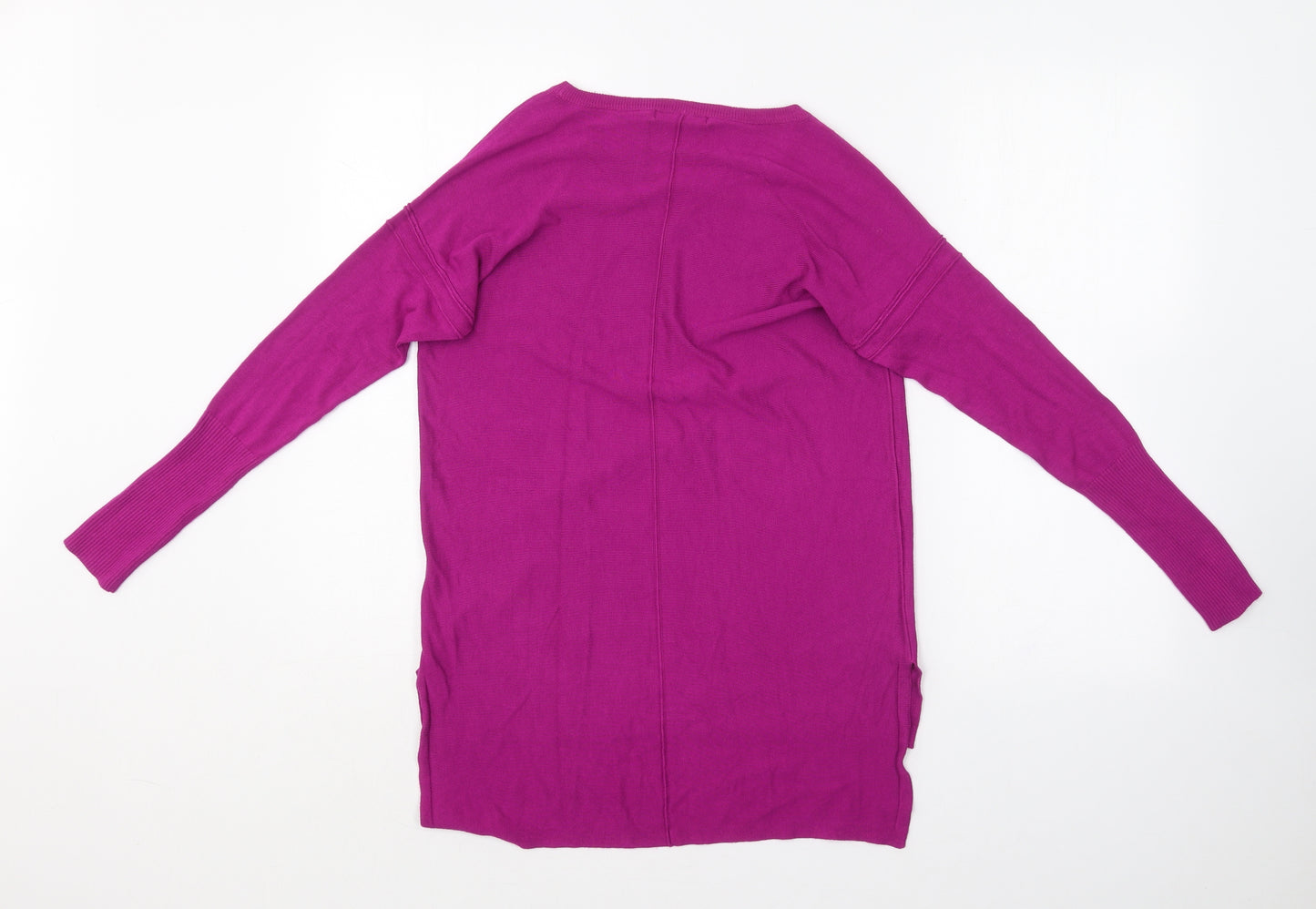 South Womens Pink Round Neck  Viscose Pullover Jumper Size 8