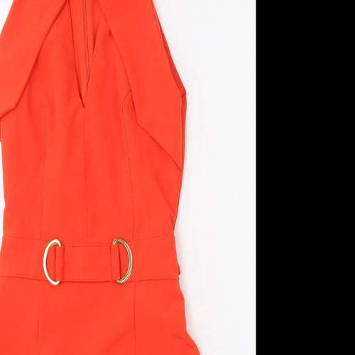 Explosion Womens Red  Polyester Bodycon  Size 36  Round Neck
