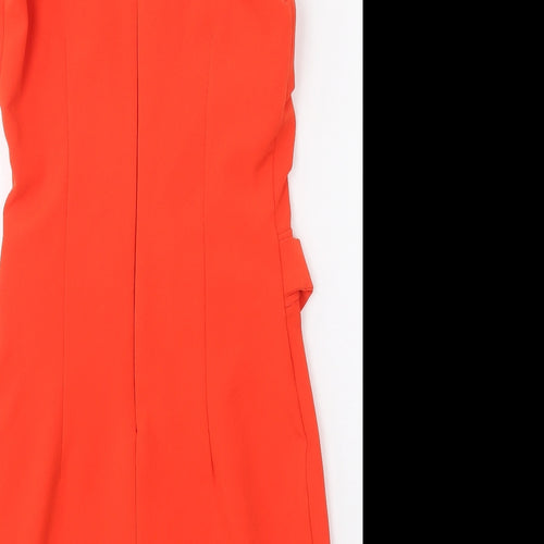 Explosion Womens Red  Polyester Bodycon  Size 36  Round Neck