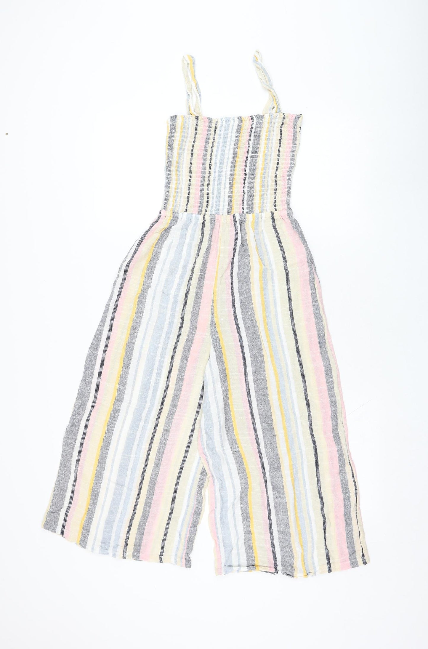 New Look Womens Multicoloured Striped Viscose Playsuit One-Piece Size 8 L18 in Pullover