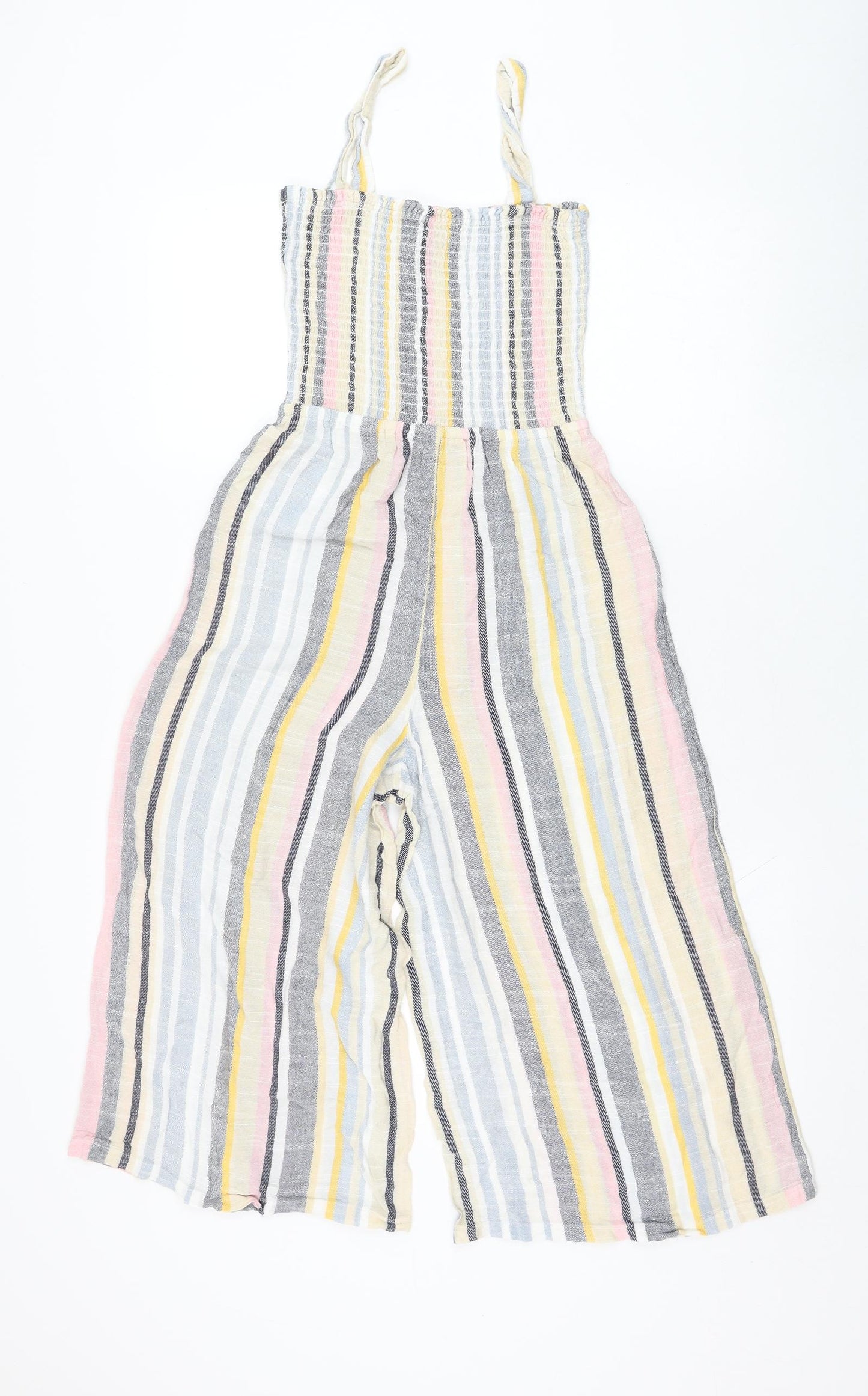 New Look Womens Multicoloured Striped Viscose Playsuit One-Piece Size 8 L18 in Pullover