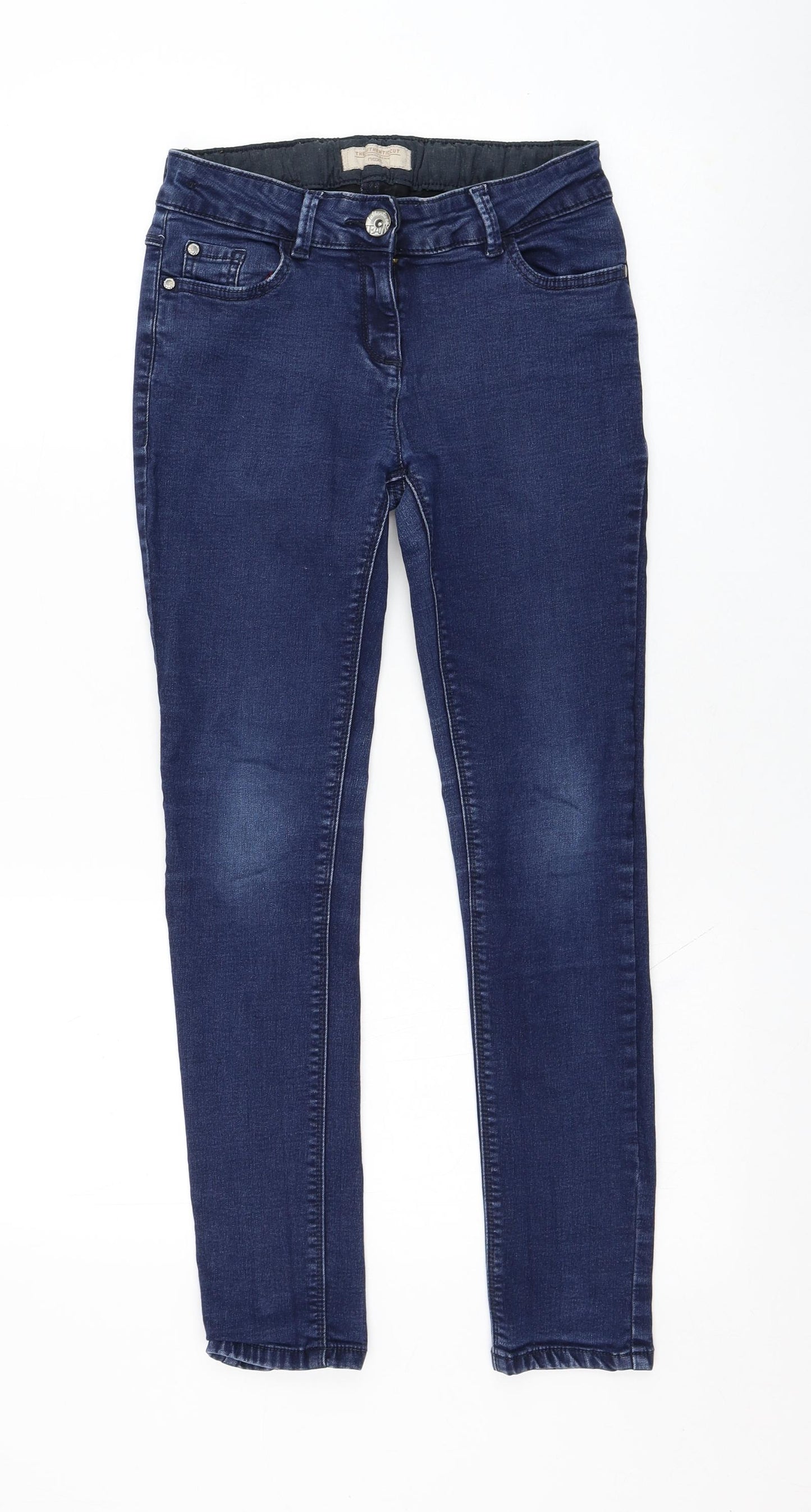 NEXT Girls Blue  Cotton Skinny Jeans Size 12 Years  Regular Pullover