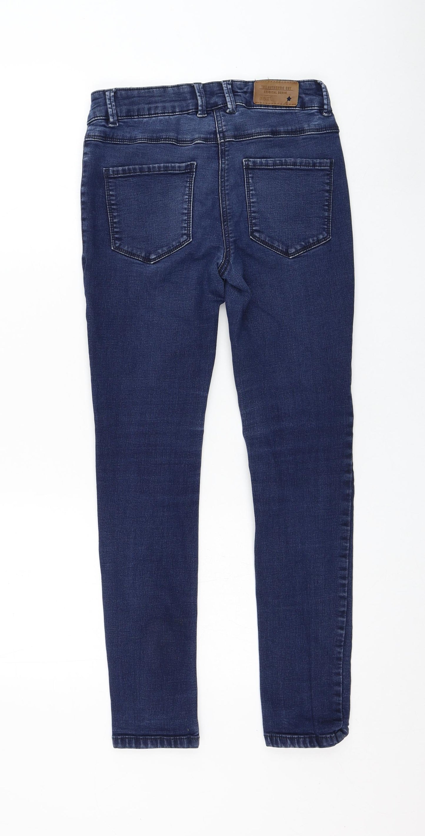 NEXT Girls Blue  Cotton Skinny Jeans Size 12 Years  Regular Pullover