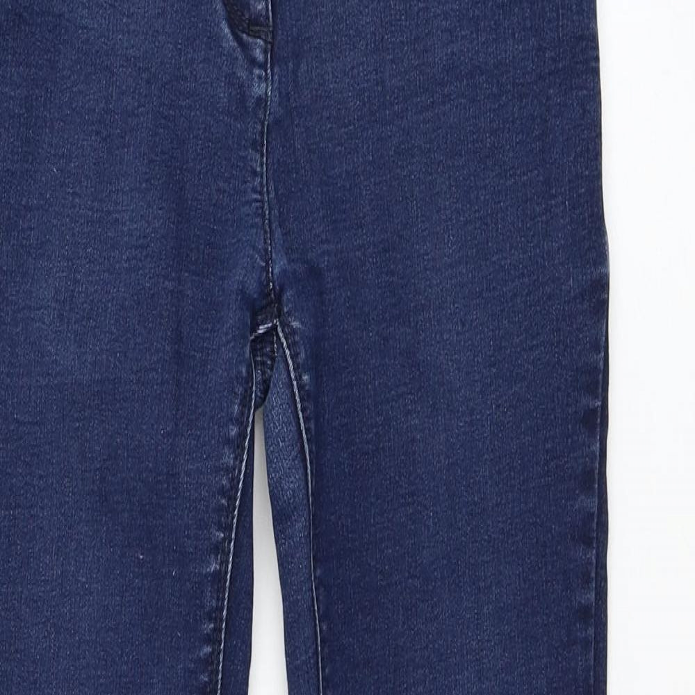 NEXT Girls Blue  Cotton Skinny Jeans Size 12 Years  Regular Pullover
