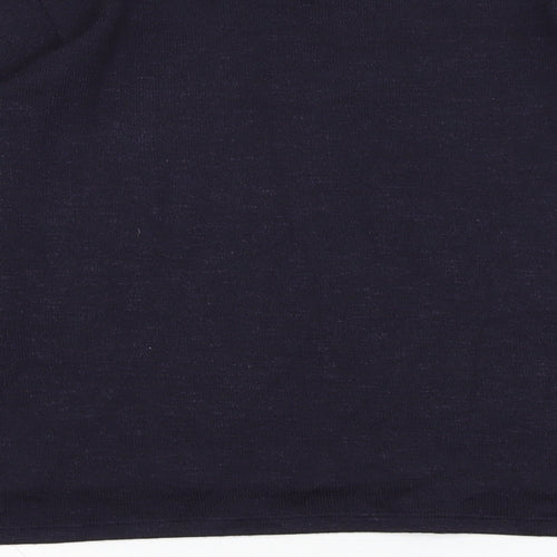 H&M Girls Blue Collared  Polyester Pullover Jumper Size 9-10 Years  Pullover