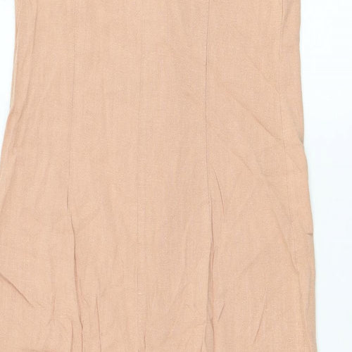 New Look Womens Pink  Viscose Playsuit One-Piece Size 10 L19 in Button