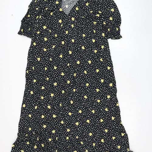 Dorothy Perkins Womens Blue  Viscose Trapeze & Swing  Size 12  V-Neck Pullover