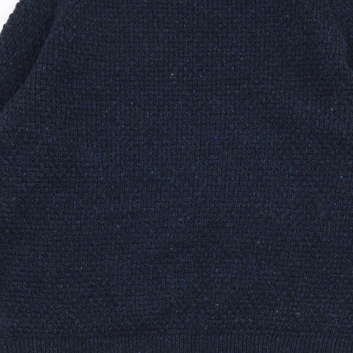 Next  Mens Blue Round Neck  Acrylic Pullover Jumper Size M