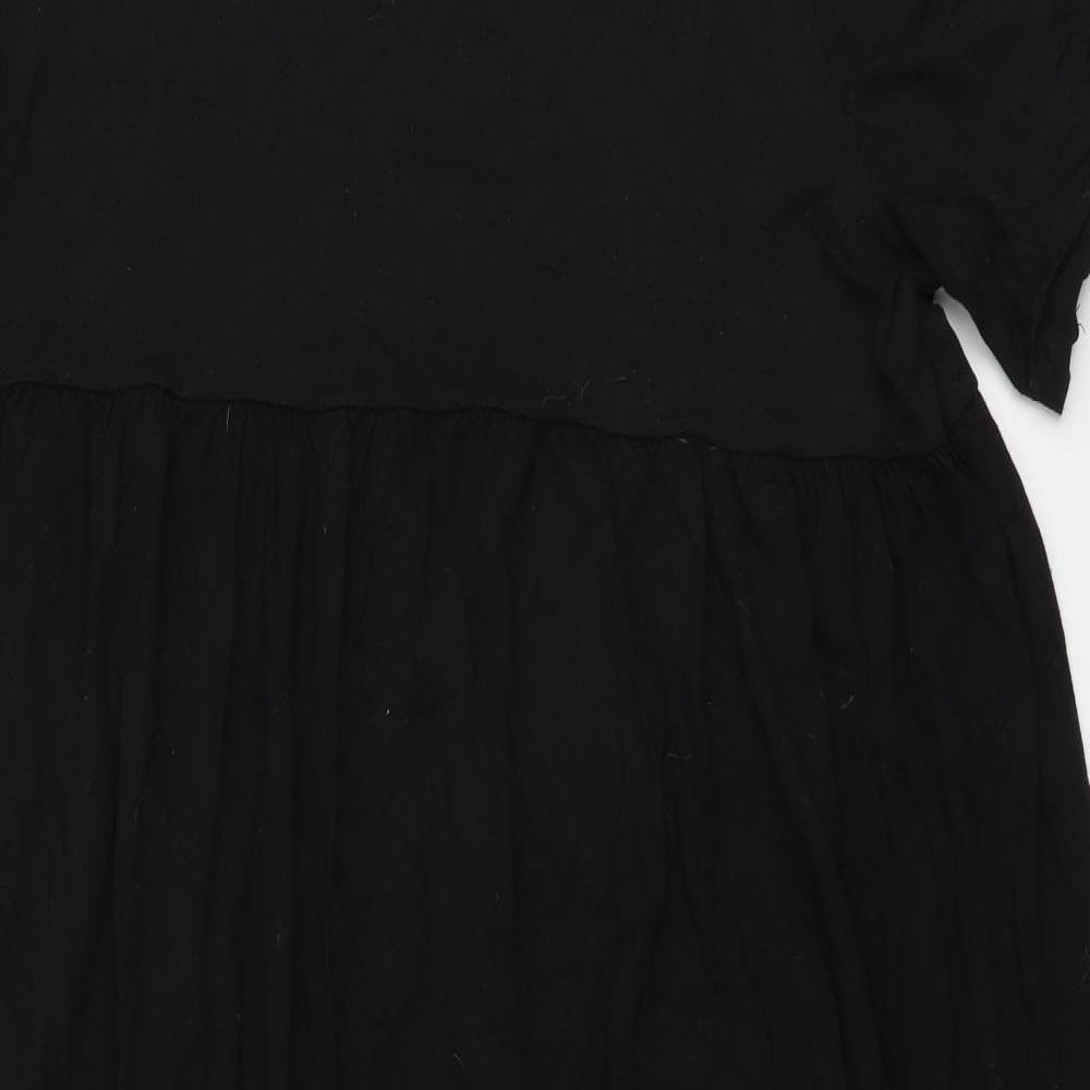 Nasty Gal Womens Black  Polyester Skater Dress  Size 14  Round Neck Pullover