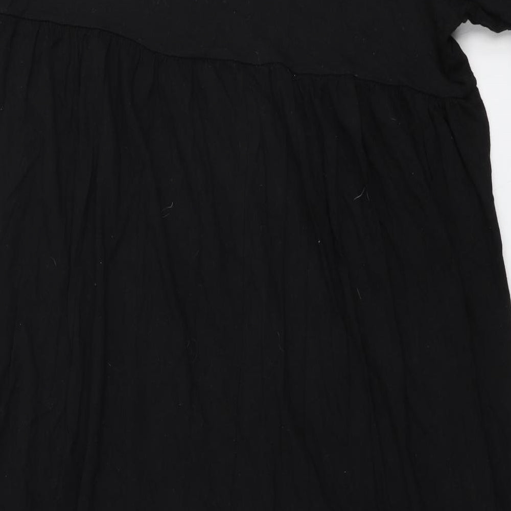 Nasty Gal Womens Black  Polyester Skater Dress  Size 14  Round Neck Pullover