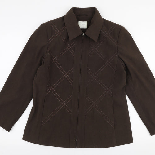 Classics Womens Brown   Jacket  Size 12  Zip