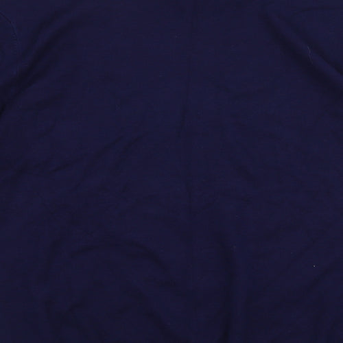 Autonomy Womens Blue Round Neck  Viscose Pullover Jumper Size M