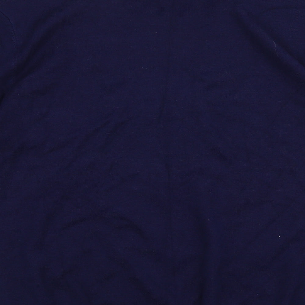 Autonomy Womens Blue Round Neck  Viscose Pullover Jumper Size M