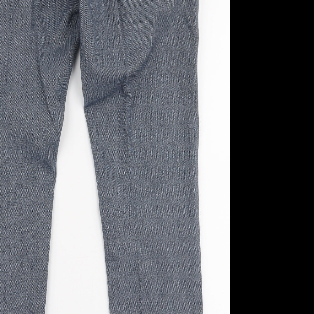 NEXT Mens Blue  Cotton Trousers  Size 34 in L29 in Slim Zip