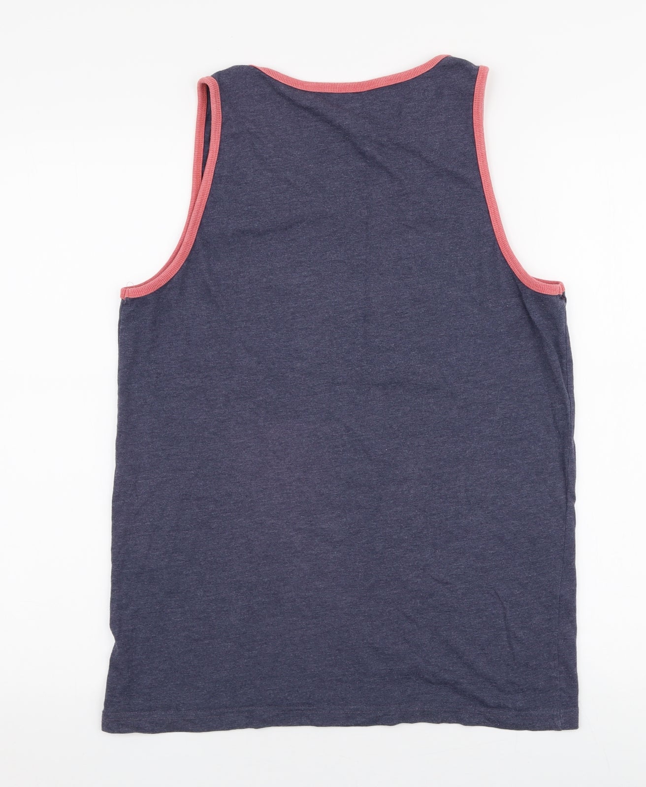 Dunnes Stores Mens Blue  Polyester  T-Shirt Size L Round Neck