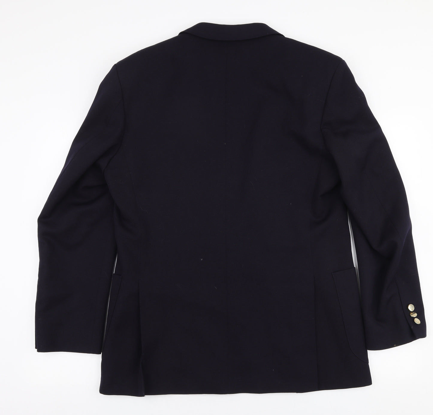 Michael Mayes Mens Blue  Wool Jacket Suit Jacket Size 40