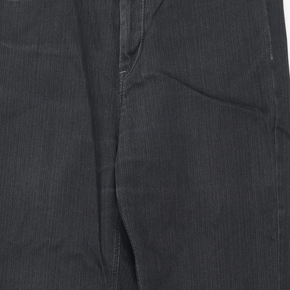 NEXT Mens Grey  Cotton Straight Jeans Size 34 in L29 in Regular Zip