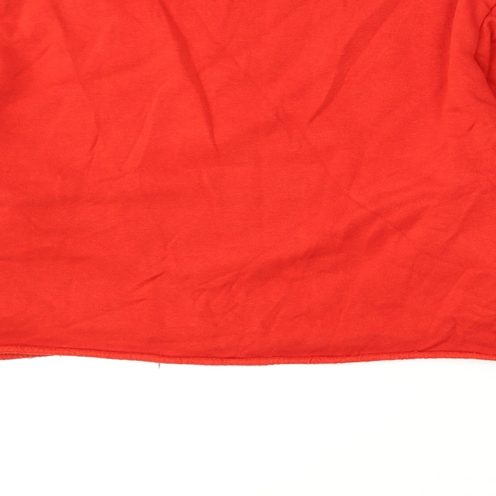 Primark Womens Red  Cotton Pullover Sweatshirt Size 10   - Friends