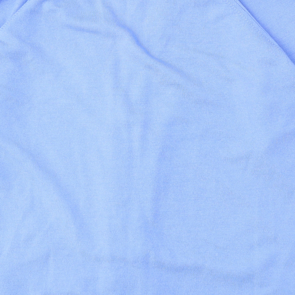 JFW Womens Blue V-Neck  Wool Cardigan Jumper Size 16