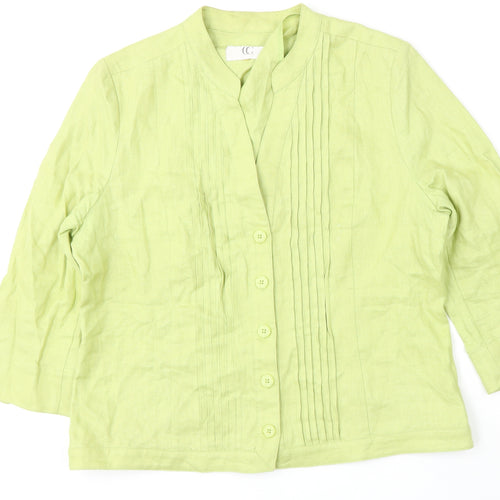 CC Womens Green   Jacket  Size M  Button