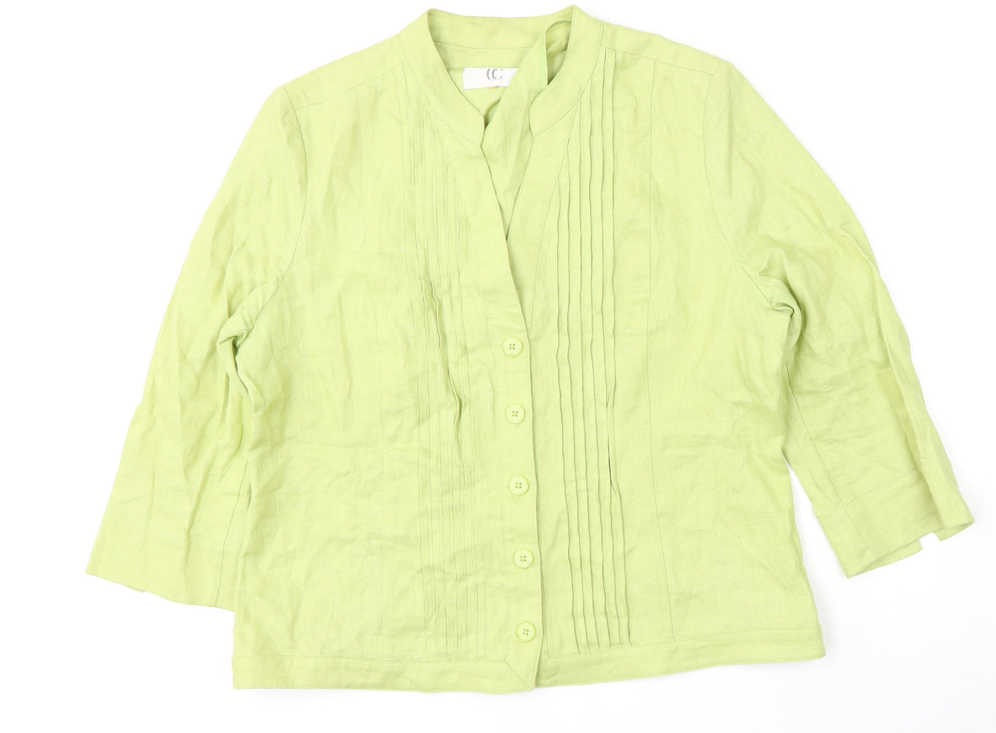 CC Womens Green   Jacket  Size M  Button