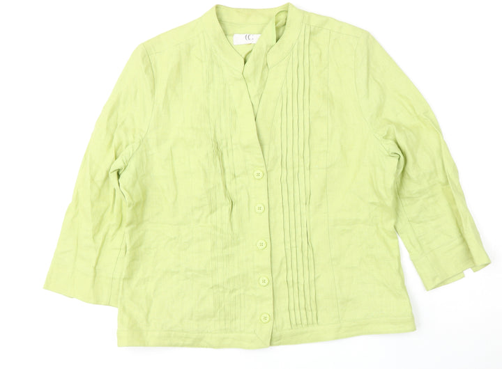 CC Womens Green   Jacket  Size M  Button