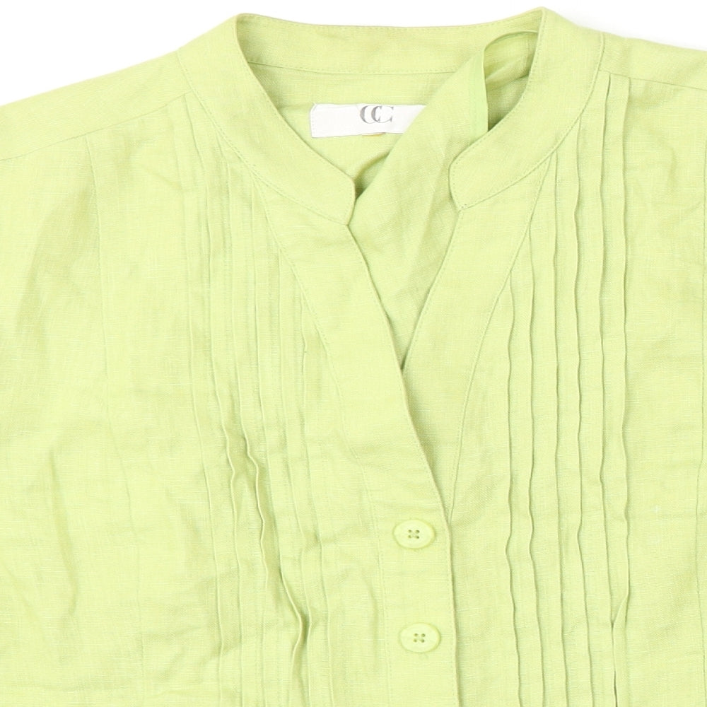 CC Womens Green   Jacket  Size M  Button