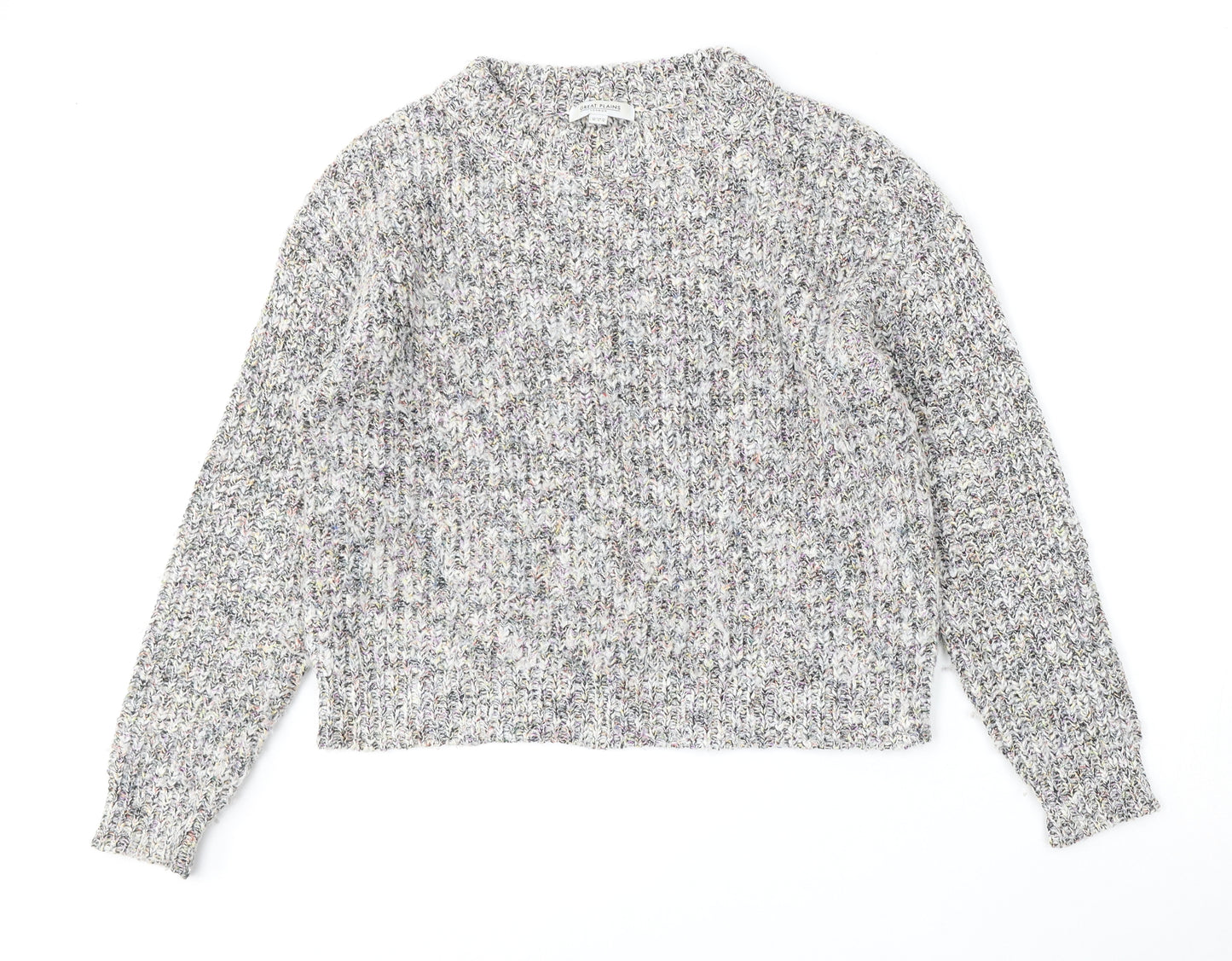 Great Plains Womens Multicoloured Round Neck  Acrylic Pullover Jumper Size 10
