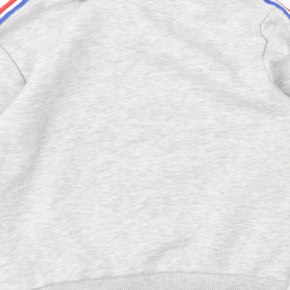 Super Mario Boys Grey  Polyester Pullover Sweatshirt Size 6-7 Years