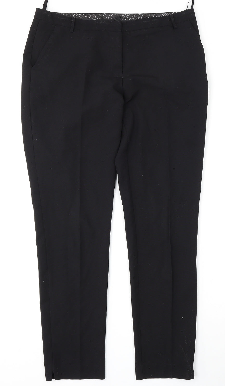New Look Womens Black  Polyester Trousers  Size 14 L30 in Regular