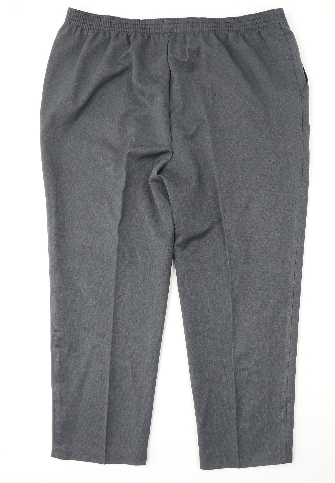 Marks and Spencer Womens Grey  Polyester Trousers  Size 20 L27 in Regular
