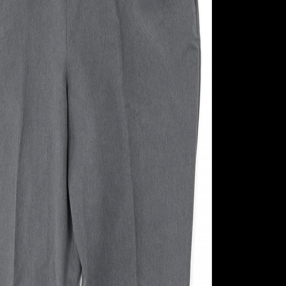 Marks and Spencer Womens Grey  Polyester Trousers  Size 20 L27 in Regular