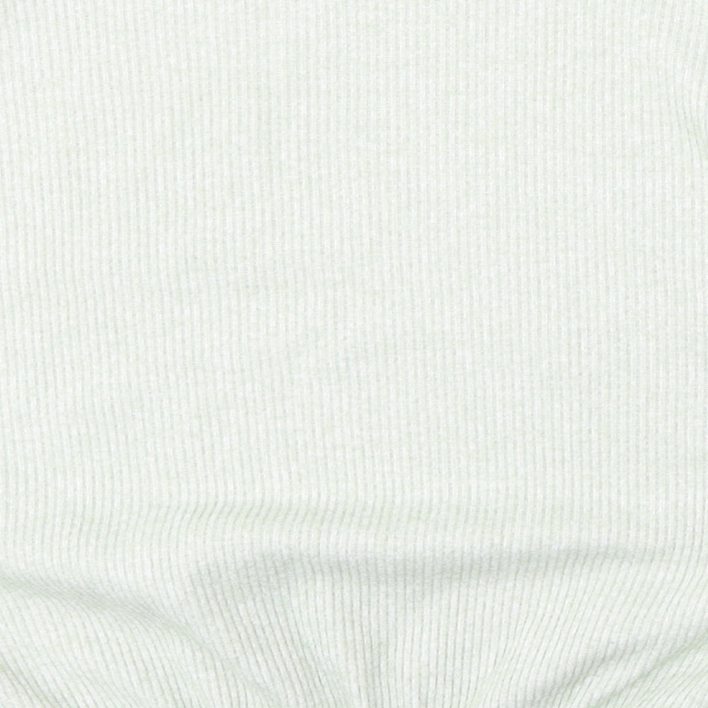 Peacocks Womens Green Round Neck  Polyester Pullover Jumper Size M
