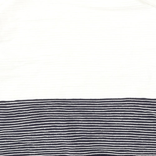Topshop Womens Multicoloured Mock Neck Striped Viscose Pullover Jumper Size 12