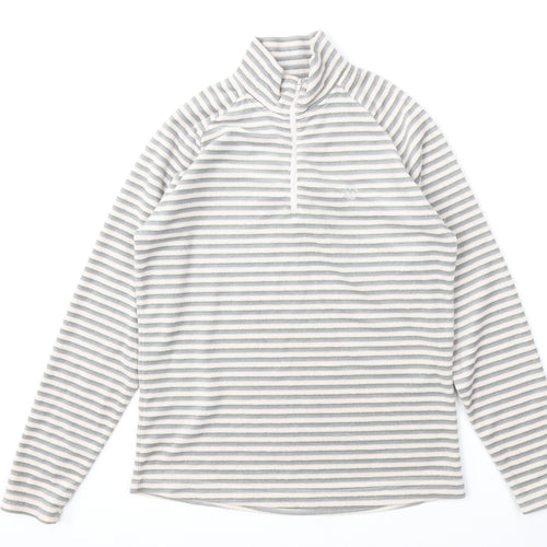 Hawkshead Womens Multicoloured Striped Polyester Pullover Sweatshirt Size 8