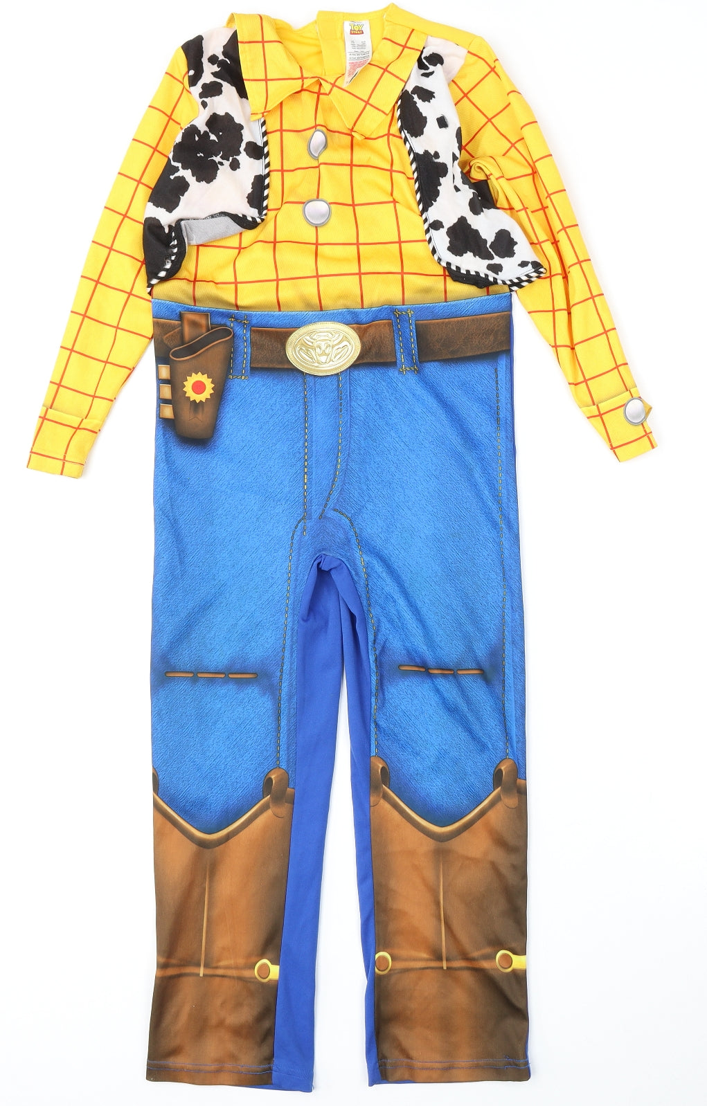 Toy Story Boys Multicoloured  Polyester  One Piece Size 7-8 Years  Hook & Eye - Sheriff WOODY