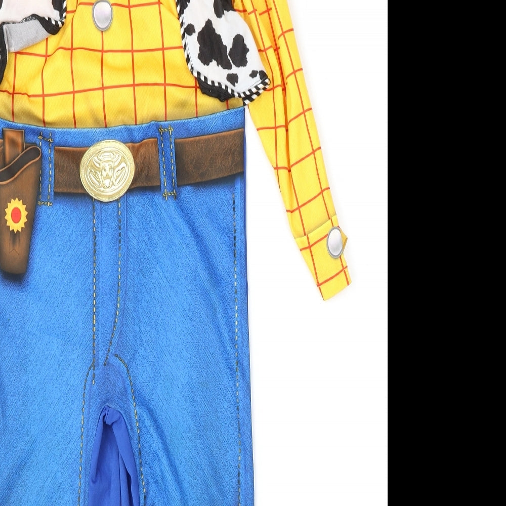 Toy Story Boys Multicoloured  Polyester  One Piece Size 7-8 Years  Hook & Eye - Sheriff WOODY