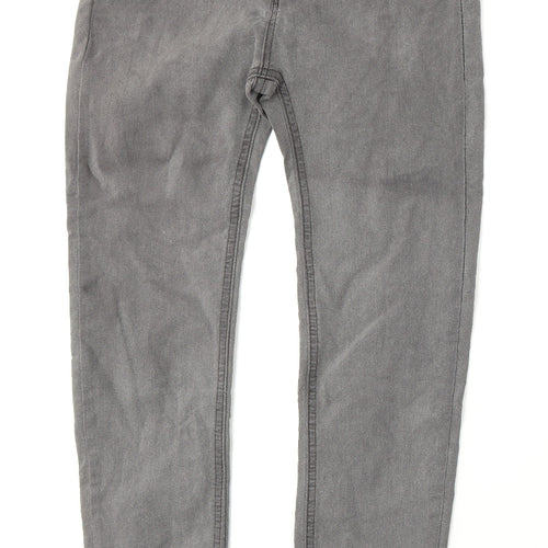 Pull&Bear Womens Grey  Cotton Skinny Jeans Size 8 L27 in Regular Button