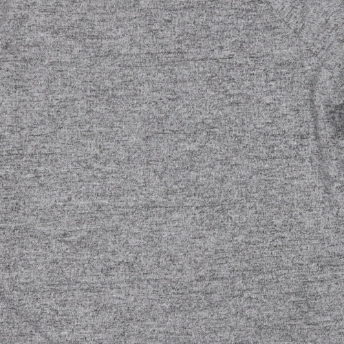 Savida Womens Grey Round Neck Geometric Polyester Pullover Jumper Size L