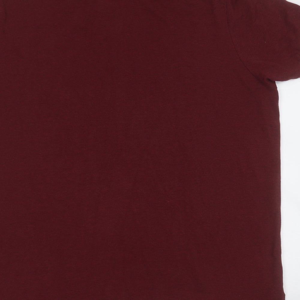 US Polo Assn. Mens Red  Cotton  Polo Size 2XL Collared