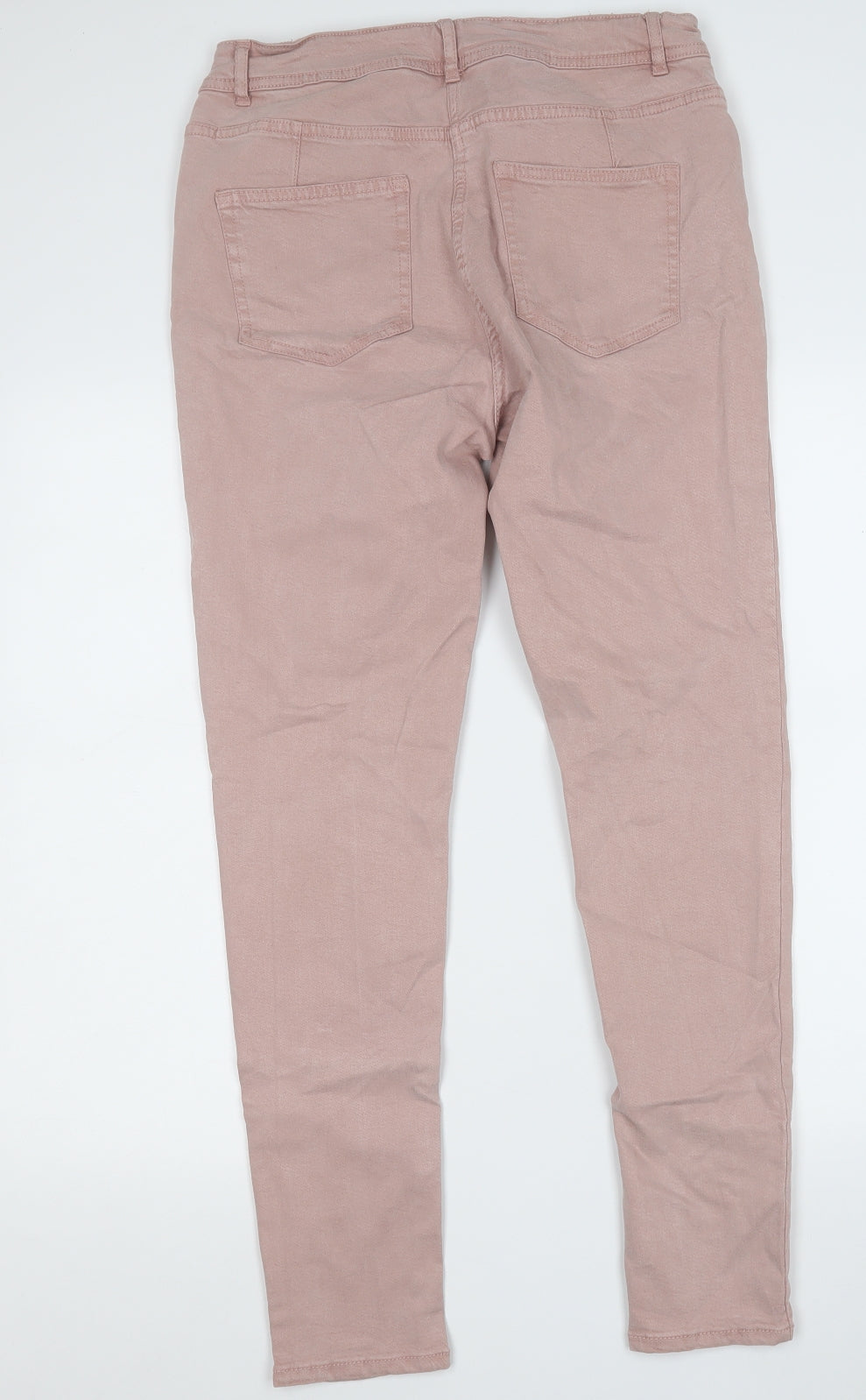 NEXT Womens Pink  Cotton Straight Jeans Size 12 L27 in Regular