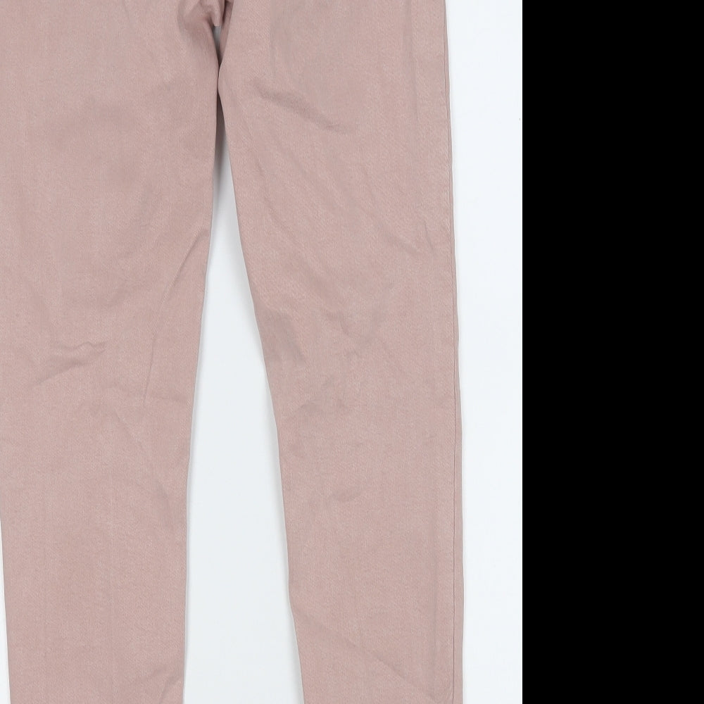NEXT Womens Pink  Cotton Straight Jeans Size 12 L27 in Regular