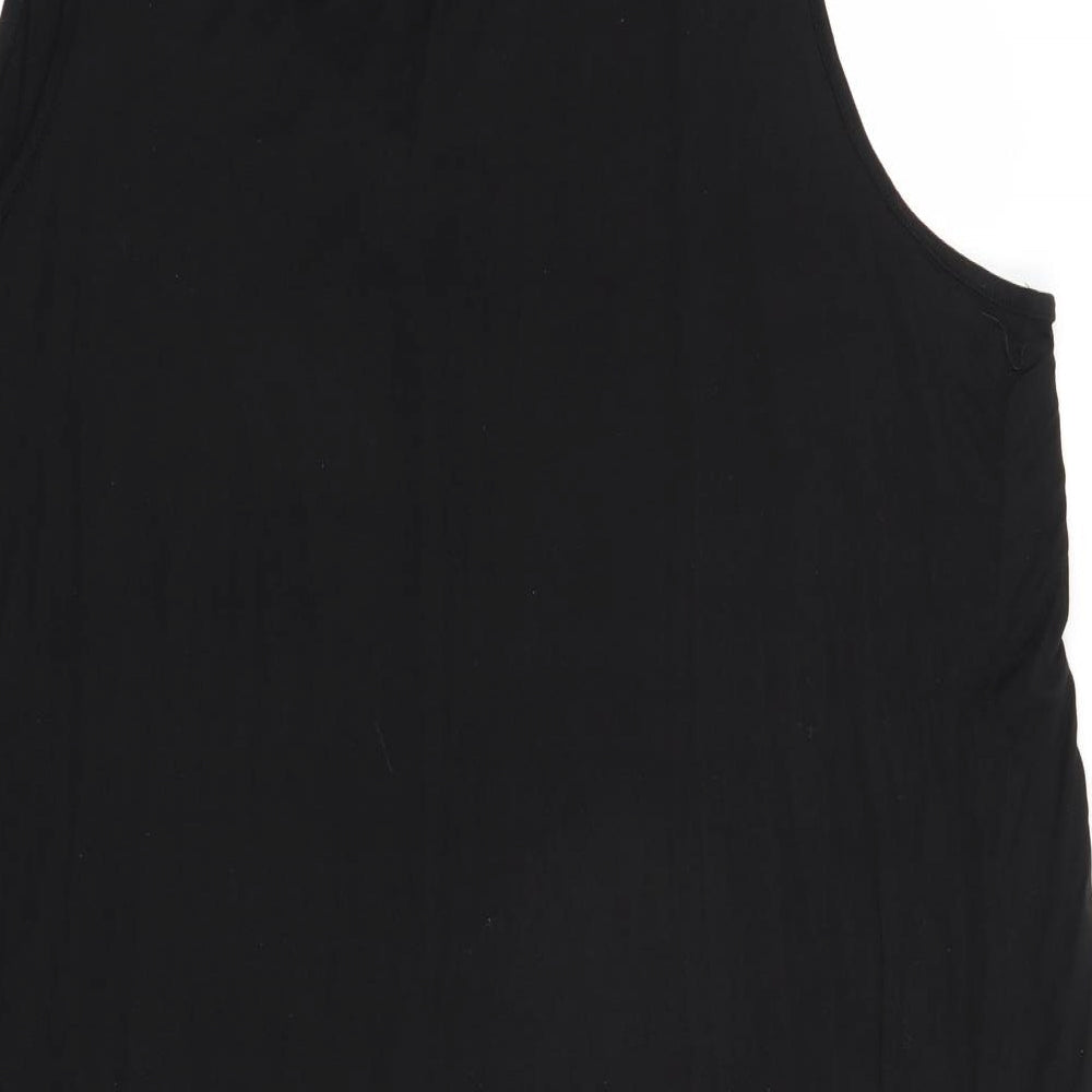 George Womens Black  Viscose Tunic Blouse Size 22 V-Neck