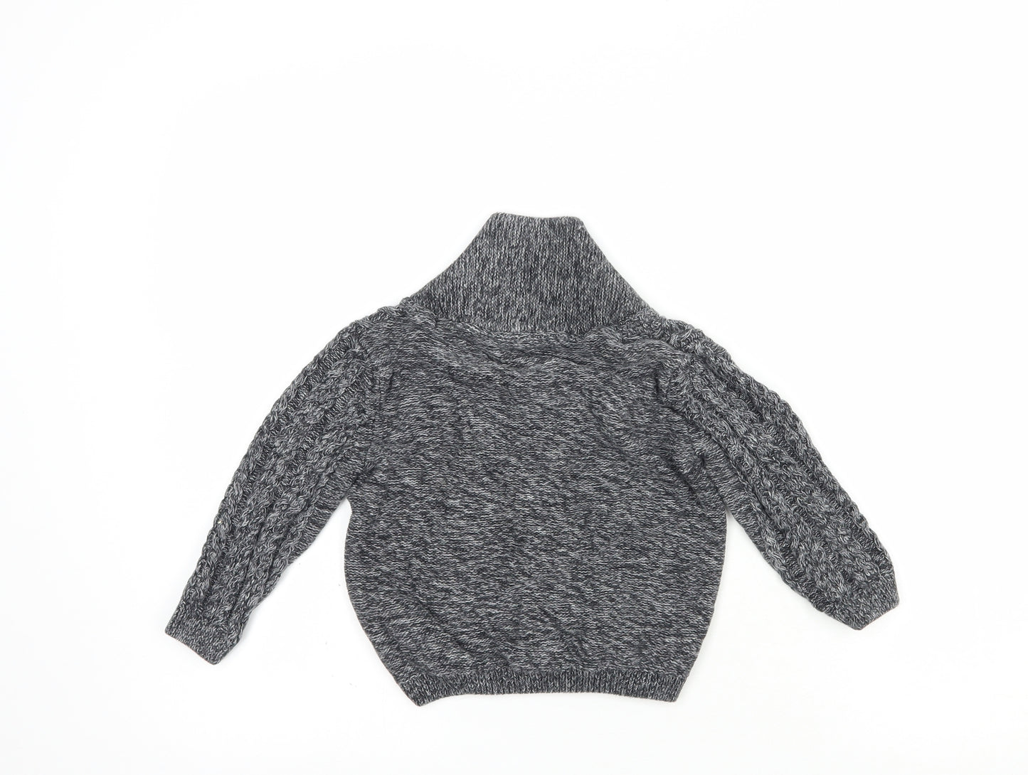 NEXT Baby Grey  Cotton Cardigan Jumper Size 18-24 Months  Button
